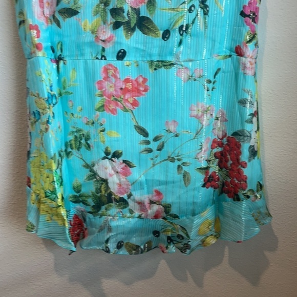 NWT Rococo Sand Coastal Print Wrap Dress L - Picture 15 of 15